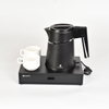 Factory Price Hotel Keep Warm 0.8L double wall Electric Tea Kettle With Tray Set