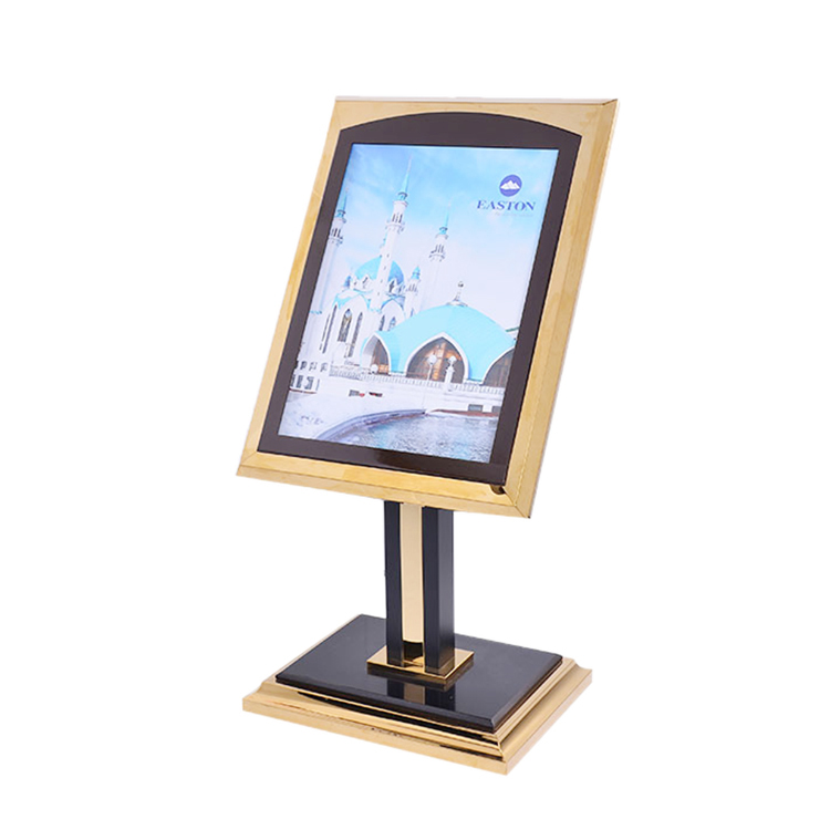 Easton Hotel Stainless Steel Material L640 X W450 X H1250mm Gold Chrome Finish Sign Stand