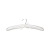 OEM Available Hotel Room Custom Black Or White Padded Satin Coat Hangers