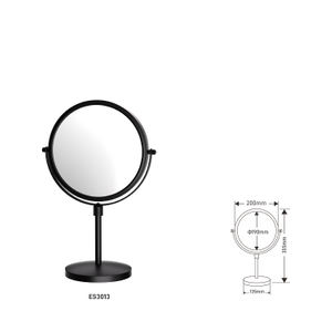 Cheap price hotel use desktop makeup plain and 5x magnifying mirror