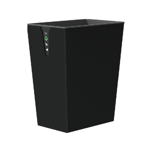 Hotel Black Rectangular Bathroom Waste Bin Recycling Bins for Sale Manufacturer