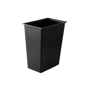 Superior Quality Hotel Black Single Layer Durable Plastic Waste Bin