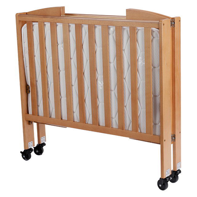 Wholesale Hotel Adjustable Bamboo Luxury Foldable Baby Crib with Mattress