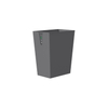 Scratch Resistant Black Powder Coat Finish Outer Layer Waste Bin 
