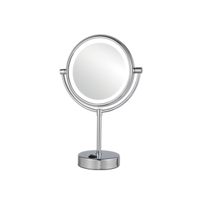 2023 desktop double sided led light makeup mirror hotel magnifying mirror 3x