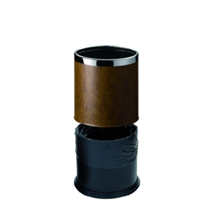 ES8006 Hotel Round Shape Brown Color Pedal Bin