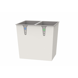 New Arrival Luxury Moon Grey Metal Rectangular Waste Bin Recycle for Hotel