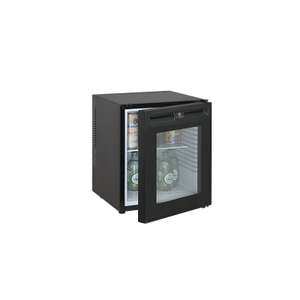 30L Thermoelectric Hotel Black Color Glass Door Minibars 
