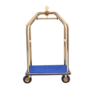 Wholesale Hotel Lobby Heavy Duty Metal Service Luggage Trolley Cart