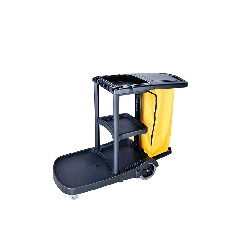 Hotel multi-purpose cleaning cart with replaceable bags