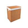 Hot sale hotel room brown and coffee durable plastic laundry basket towel