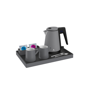 Hotel Mini Smart Stainless Steel Electric Kettles Tray Set for Boiling Water