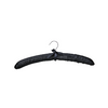 OEM Available Hotel Room Custom Black Or White Padded Satin Coat Hangers