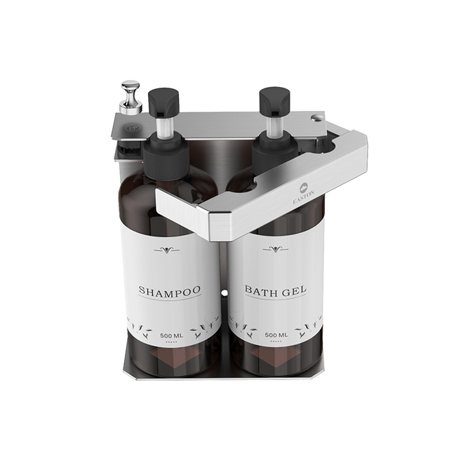 Silver thickened stainless steel of bottle bracket with 2 x 500ml capacity