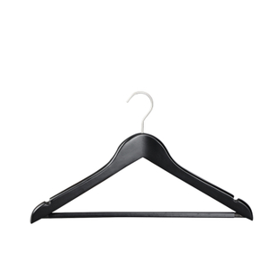 Easton Hot Sale Hotel Nickel-plating Hook Anti-slip Rubber Tube Bar Full Matt Black Male Hanger