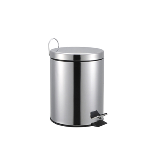 Hotel 12L Pedal Trash Bin Polished Finish