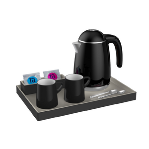 304 stainless steel inner tank hotel electric kettle leather tray set
