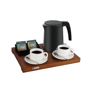 High Quality Luxury Welcome Tray And Customized Logo Electric Kettle for Hotel