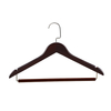 Hotel Dark Brown Beech Wooden Coat Hanger