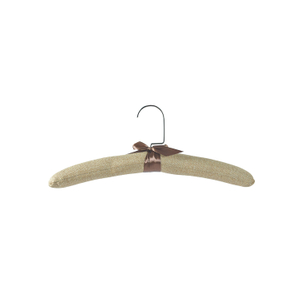 Hotel Dark Brown Nickel-plating Large Hook Linen Fabric Hanger