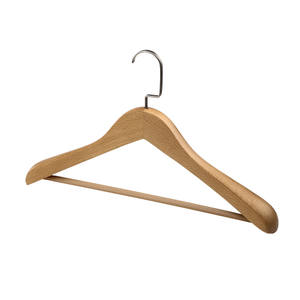 Hotel Matt Natural Wood Color Coat Hanger