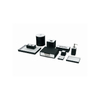 Hotel Black And Grey Two Color Combination Resin Realace Series Amenities Holders Set