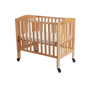 Hotel Luxury Adjustable Height Wooden Foldable Compact Baby Crib