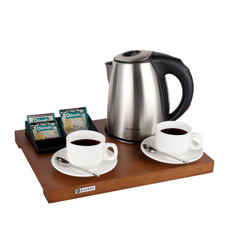 High Quality Kettle Wooden Tray Set for Hotel 