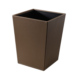 Hotel Room Fire Resistant Metal Brown Waste Bin