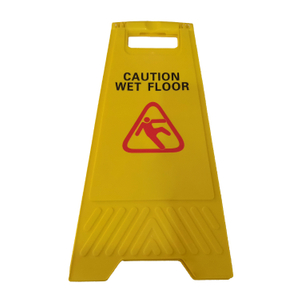 Stainless Steel Cleaning Sign Foldable Wet Floor Warning Signs