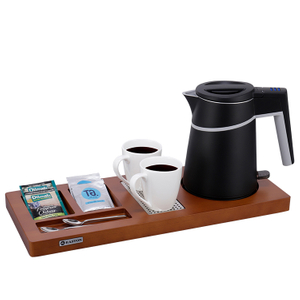 Hotel 800ml 1000w Fast Boiling Stainless Steel Electric Jug Kettle with Tray Set