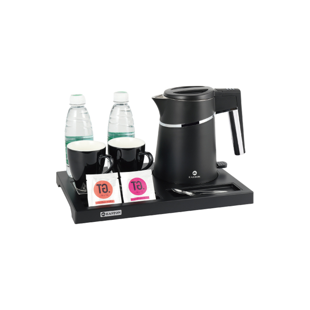 Modern Boil Water Heater Electric Kettle with Tray for Hotels