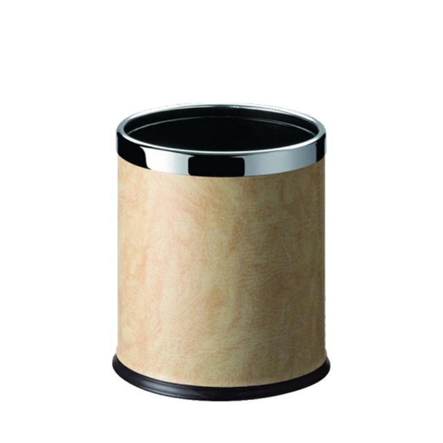 ES8007 Hotel Ivory Leatherette Cover Trash Can