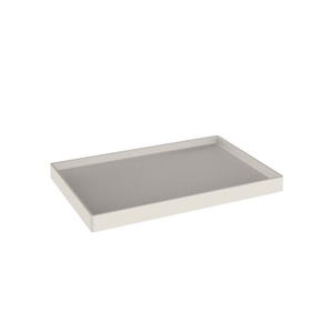 Wholesale Hotel Leather Cream White Rectangle Service Tray