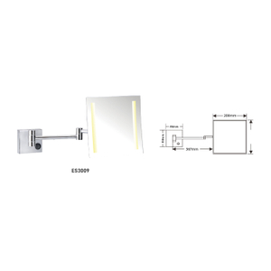 Wall Mounted Magnifying Mirror for Hotel
