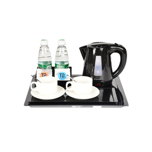 Cordless Tea Electric Hot Water Tea Kettle Heating with Tray for Hotels