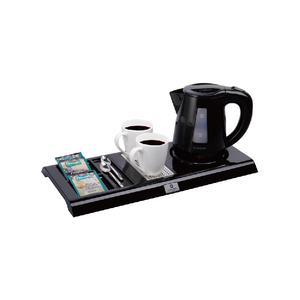 Hotel Abs Service Tray with Modern Cordless 0.8l Fast Boiling Water Electric Kettle