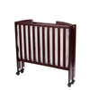 Wooden Folding Design Adjustable Height Baby Crib