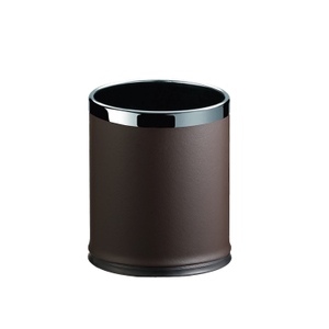 Superior Quality Hotel Brown Single Layer Round Shape Waste Bin