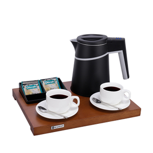 Hot Sale 5-star Hotel Water Heater Electric Kettle Tray Set for Guest Room