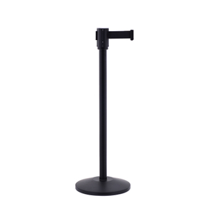 Stainless Steel with Black Coat Finish Stanchion for Hotel