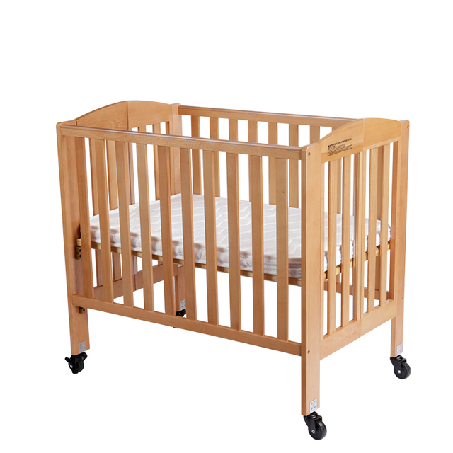 Folding Design Wooden Baby Crib