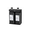 Matt black stainless steel of Two capacity bottle bracket