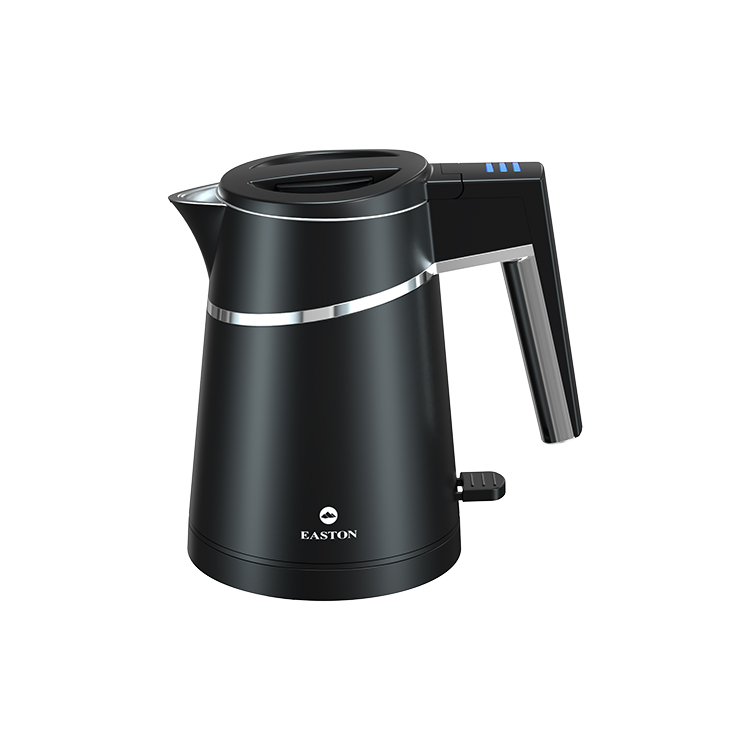 Hotel Special Model 0.8L Antiscald Double Wall Black Electric Kettle